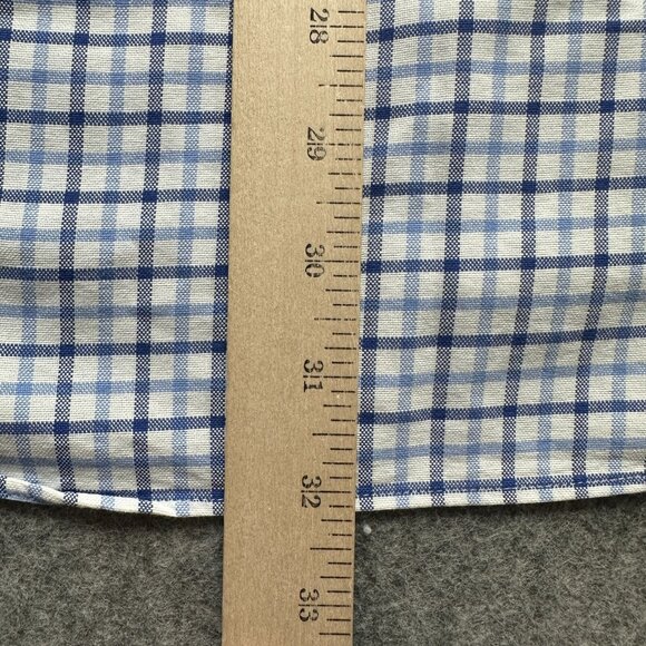 Ralph Lauren Oxford Shirt Men L Blue White Check OCBD Classic Fit - Picture 11 of 13